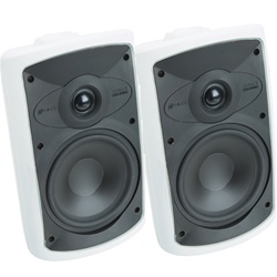 Niles OS6.3 6-Inch 2-Way High Performance Indoor Outdoor White Speakers (Pair)