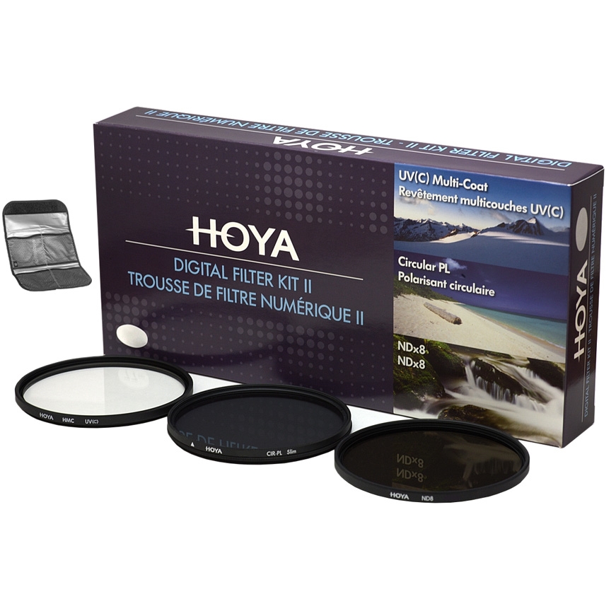 Hoya 77mm Digital Filter Kit II W/ UV HMC, Circular Polarizer And (NDX8 ...