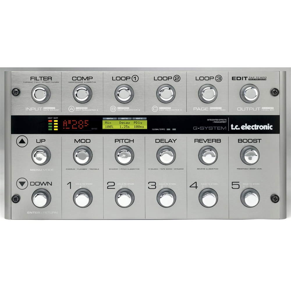 TC Electronic G-System Floor Based Guitar Effects/Management System 25  Effects, 5 Discrete Loops, Amplifier Switching